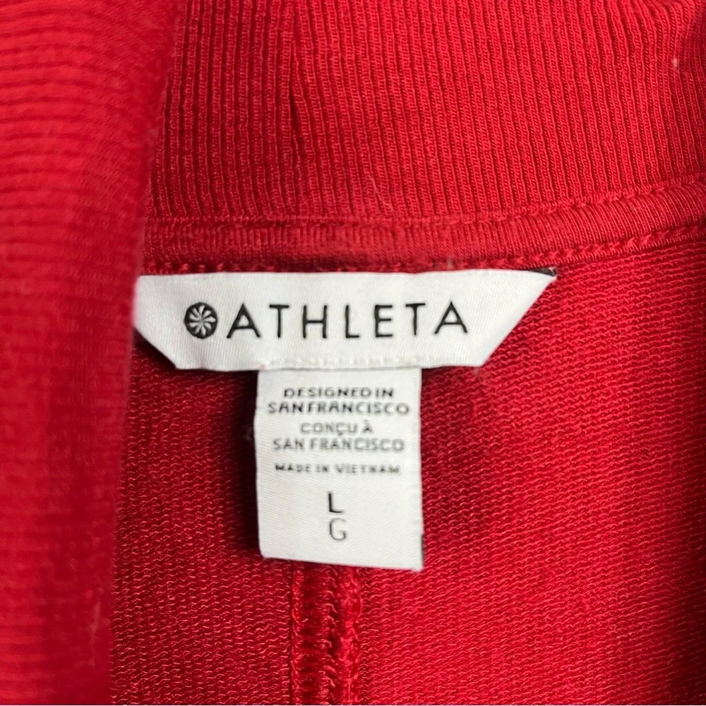 Athleta Pranayama Restore Wrap Red Cardigan